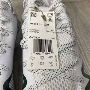 Adidas Freak 22 Team Football Cleats Men’s 14 White Green GY0434 New adidas | Shoes | Adidas Freak 22 Team Football Cleats Mens 4  main image 3